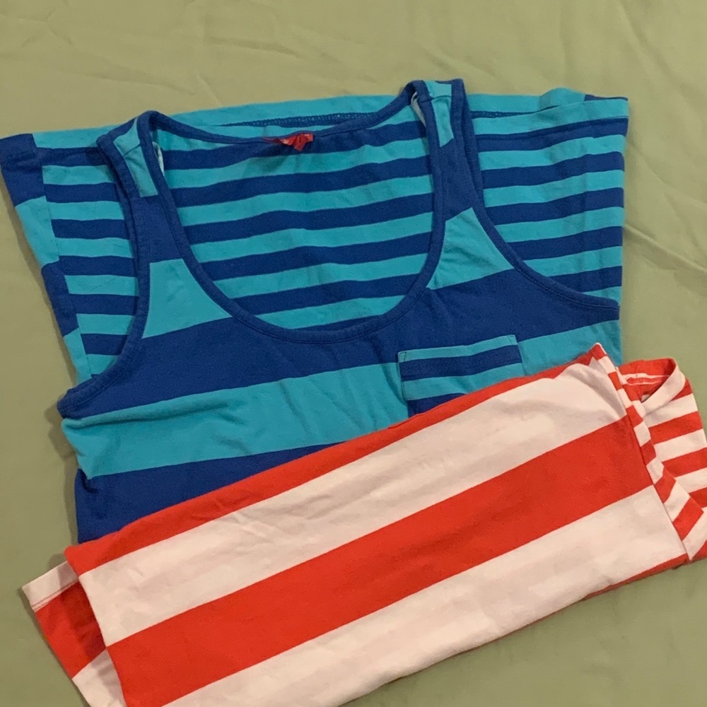 Red Camel Stripped Tanks